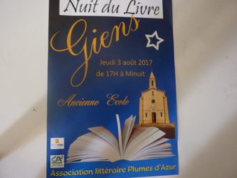 Nuit du livre à Giens